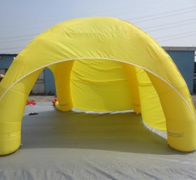 Tent1-308 Keltainen mainos kupolin puhallettava teltta