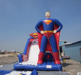 T8-235 Superman supersankari puhallettava liukumäki