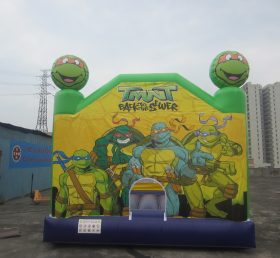 T2-2589 Ninja kilpikonna puhallettava trampoliini