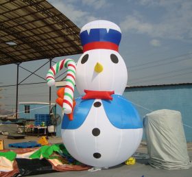 C1-167 Joulu puhallettava lumiukko ja karkkipesä