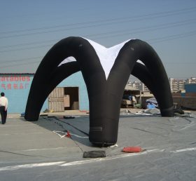 Tent1-215 Musta mainos kupoli puhallettava teltta