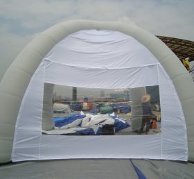 Tent1-324 Valkoinen mainos kupoli puhallettava teltta