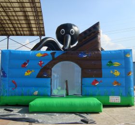 T2-2795 Octopus puhallettava trampoliini