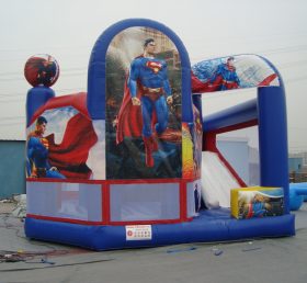 T2-553 Superman supersankari puhallettava trampoliini