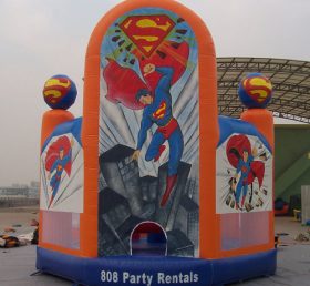 T2-2294 Superman supersankari puhallettava trampoliini