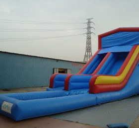 T8-509 Ulkona jättiläinen trampoliini puhallettava kuiva liukumäki