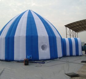 Tent1-30 Sininen ja valkoinen puhallettava teltta
