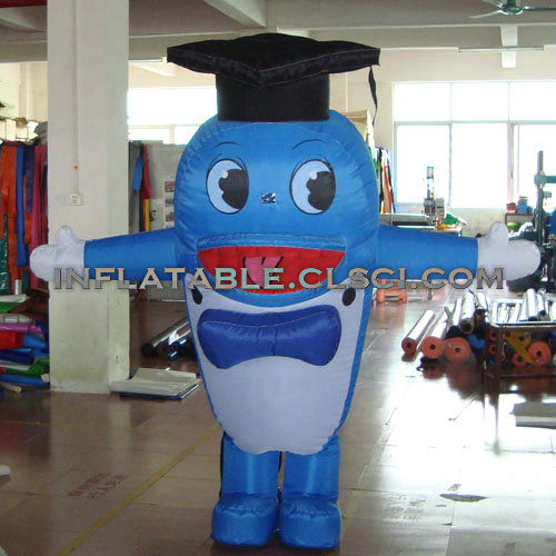 M1-241 Blue Inflatable Moving Cartoon