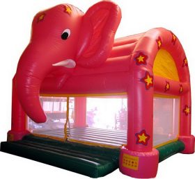 T2-1103 Punainen elefantti puhallettava trampoliini