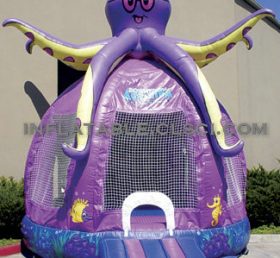 T2-1443 Octopus puhallettava trampoliini