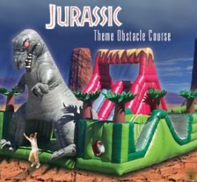 T2-199 Dinosaurus puhallettava trampoliini