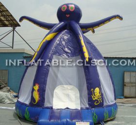 T2-483 Octopus puhallettava trampoliini
