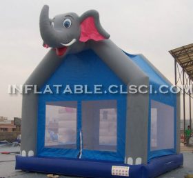 T2-2876 Elefantti puhallettava trampoliini