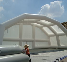 Tent1-282 Giant ulkona puhallettava teltta valkoinen teltta