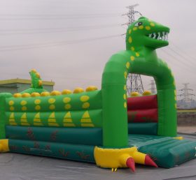 T2-302 Dinosaurus puhallettava trampoliini