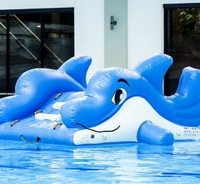 WG1-007 Delfiini-puhallettava vesiurheilupuisto uima-allas peli