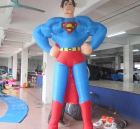 Cartoon2-081 Superman supersankari puhallettava sarjakuva