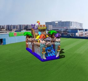 T6-463 Pirate-pomppiva linna lasten trampoliini maapeli