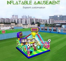 T6-482 Urheilutyyli jättiläinen puhallettava huvipuisto puhallettava elastinen lelu