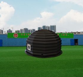 Tent1-4453 Musta puhallettava kupoli