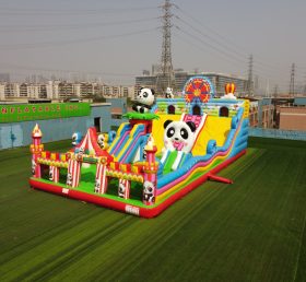 T6-803B Magic Panda Circus -teema puhallettava linna leikkipaikka