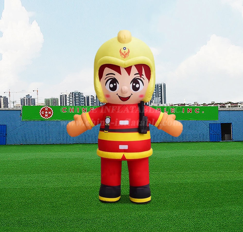 S4-615 Firefighter Custom Advertising Inflatable Clothing Promotion