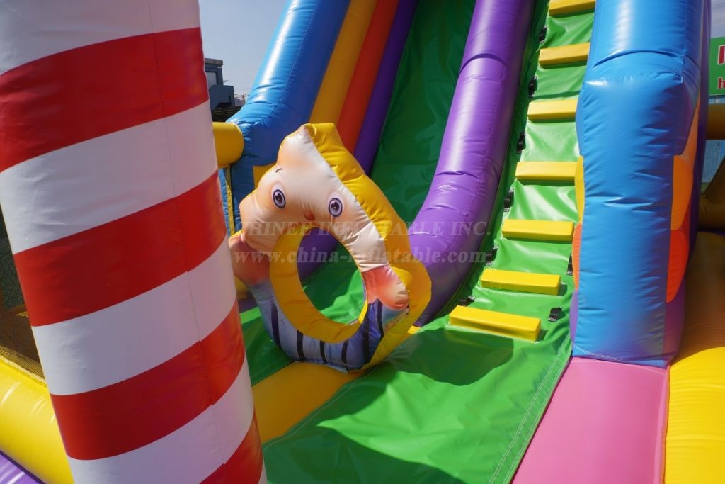 T6-3560C Candy Bouncy Castle With Slide